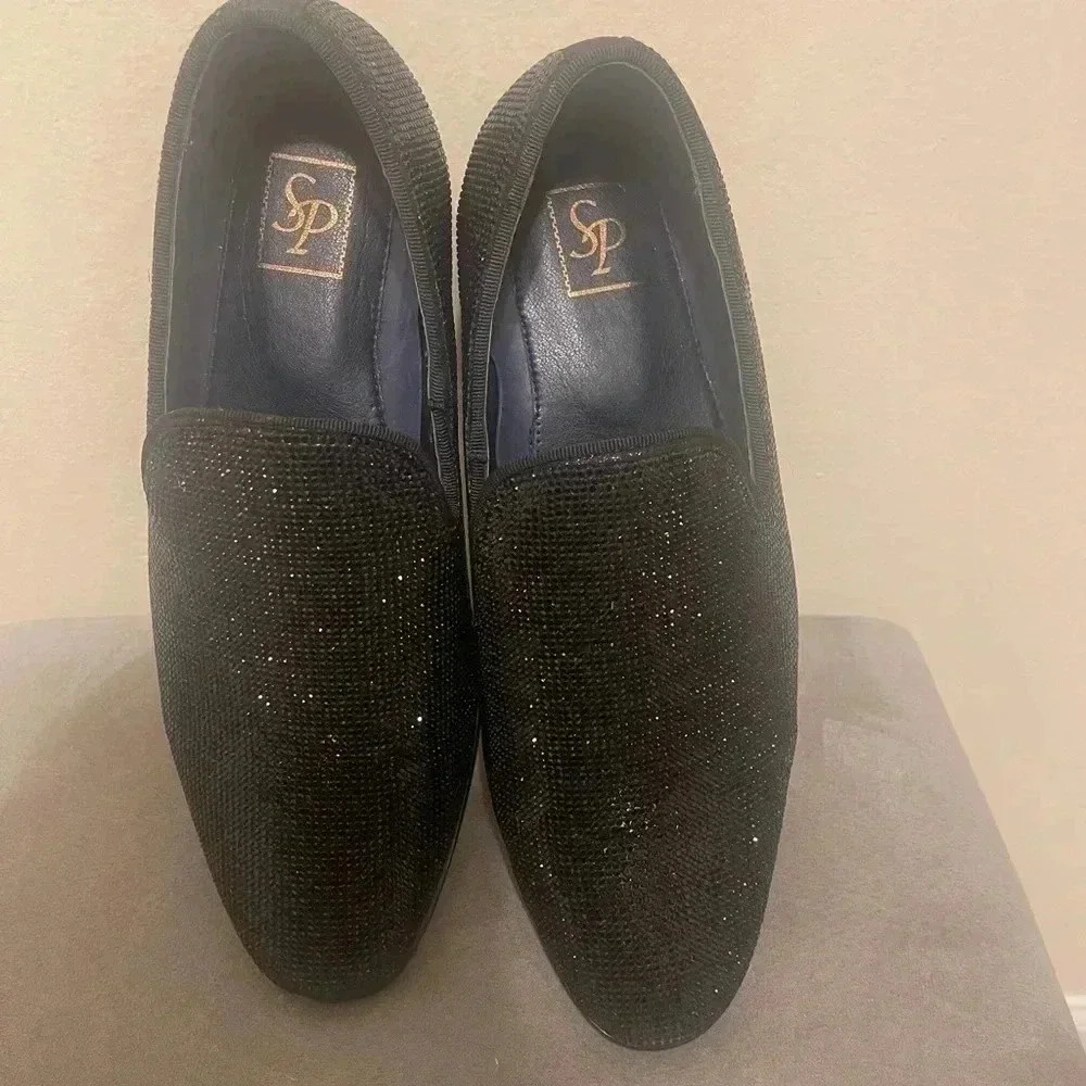 SP by St Patrick Mens Glitter Shimmering Slip On Formal Dress Shoes US 8 - Picture 12 of 15